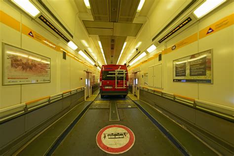 travelling through the channel tunnel.